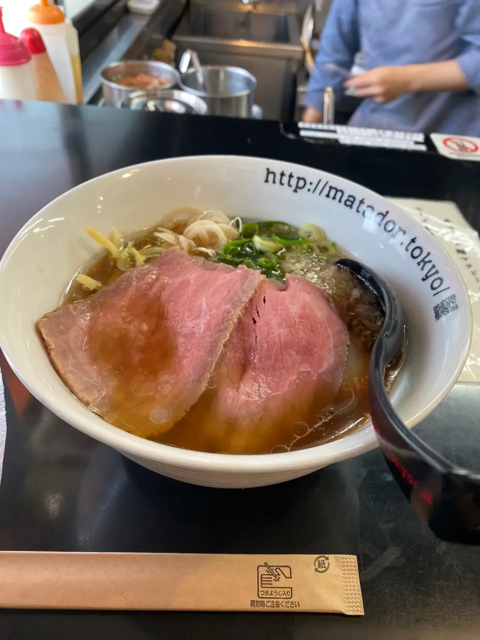 東京都足立区千住東　牛骨らーめんマタドールの焼き牛ラーメン|タカちゃんさん