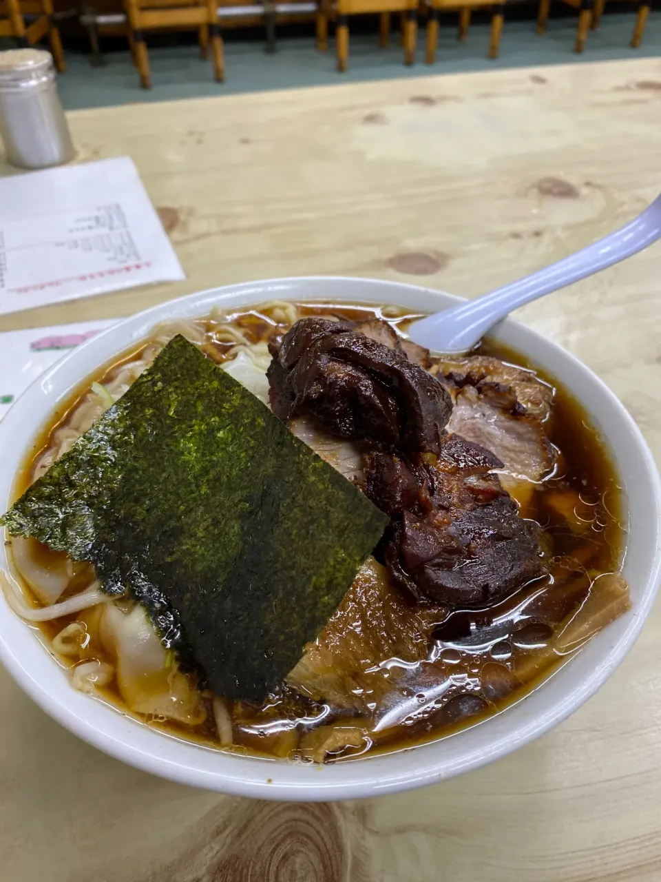 神奈川県足柄下郡湯河原町　味の大西本店の叉焼麺|タカちゃんさん