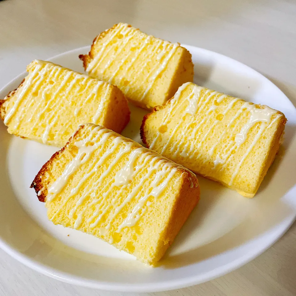 オレンジシフォンケーキ🍊ホワイトチョコがけ|Norikoさん