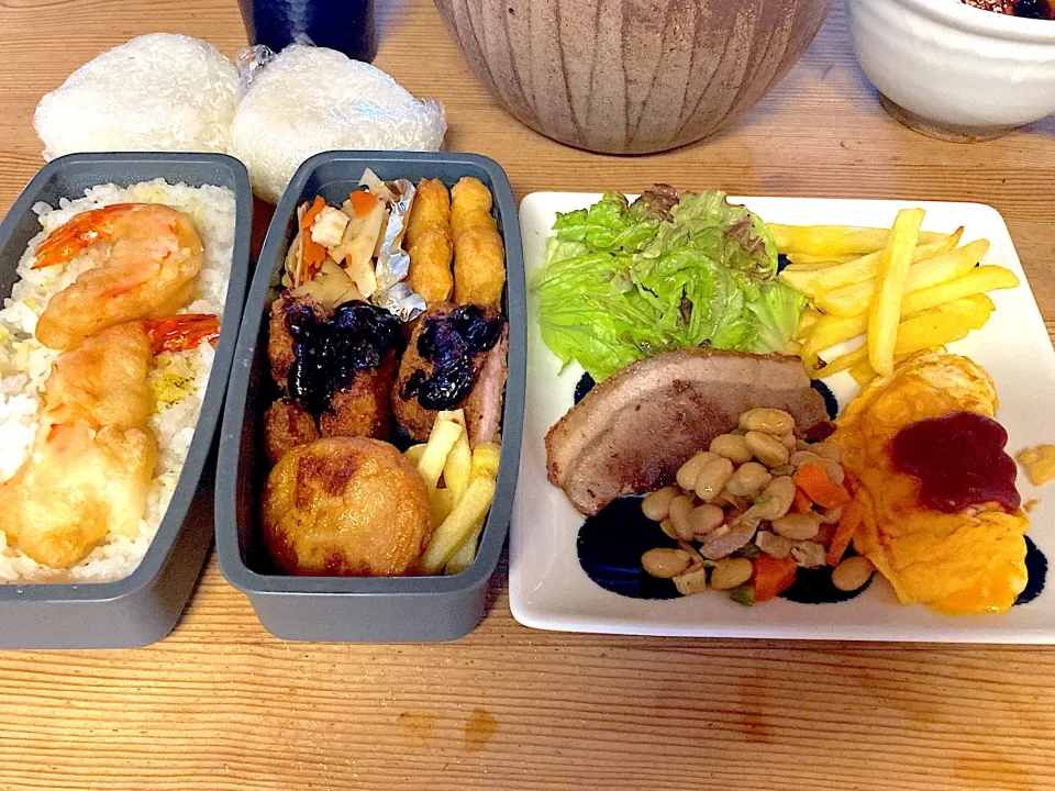 今日の朝ごはんとお弁当|ひーさん