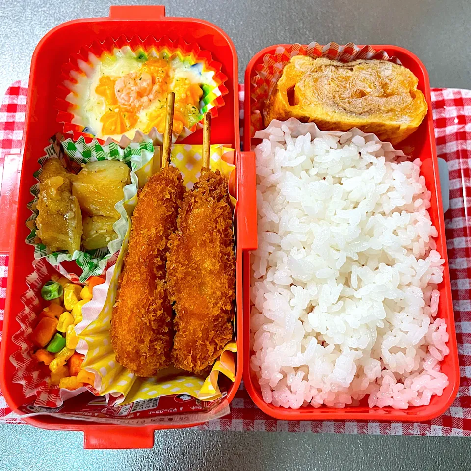 串カツ弁当|あおのりさん