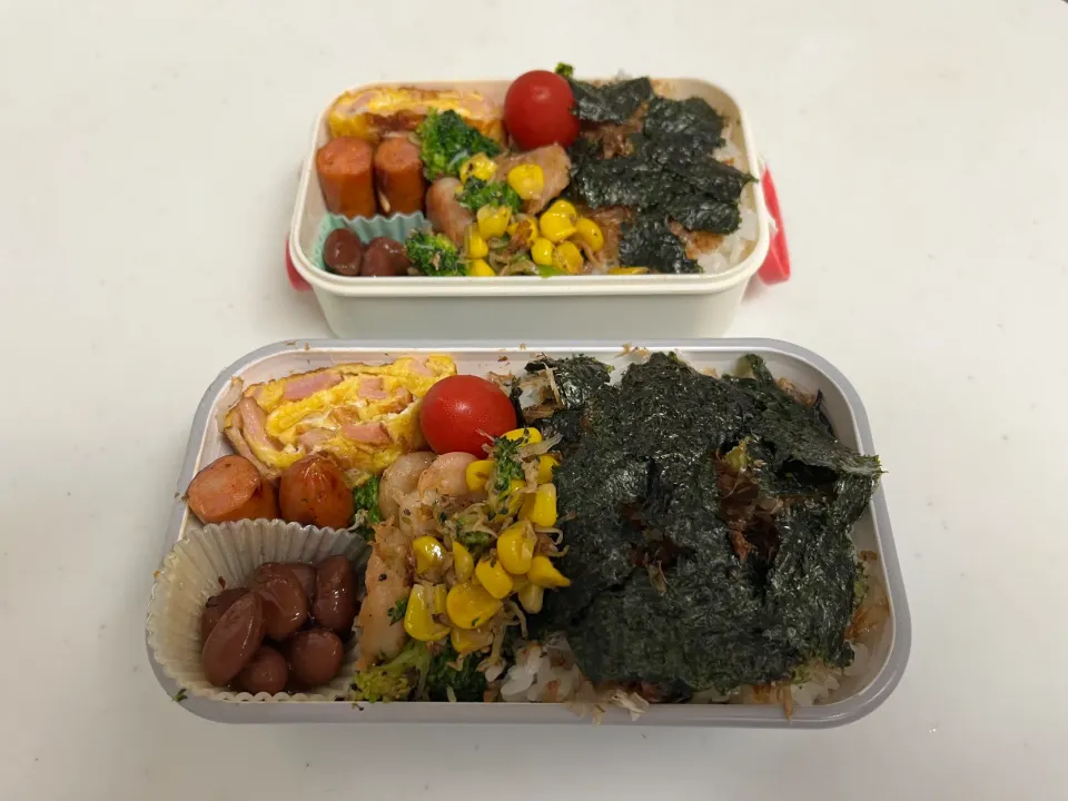 Snapdishの料理写真:娘と僕のお弁当|もとくんさん