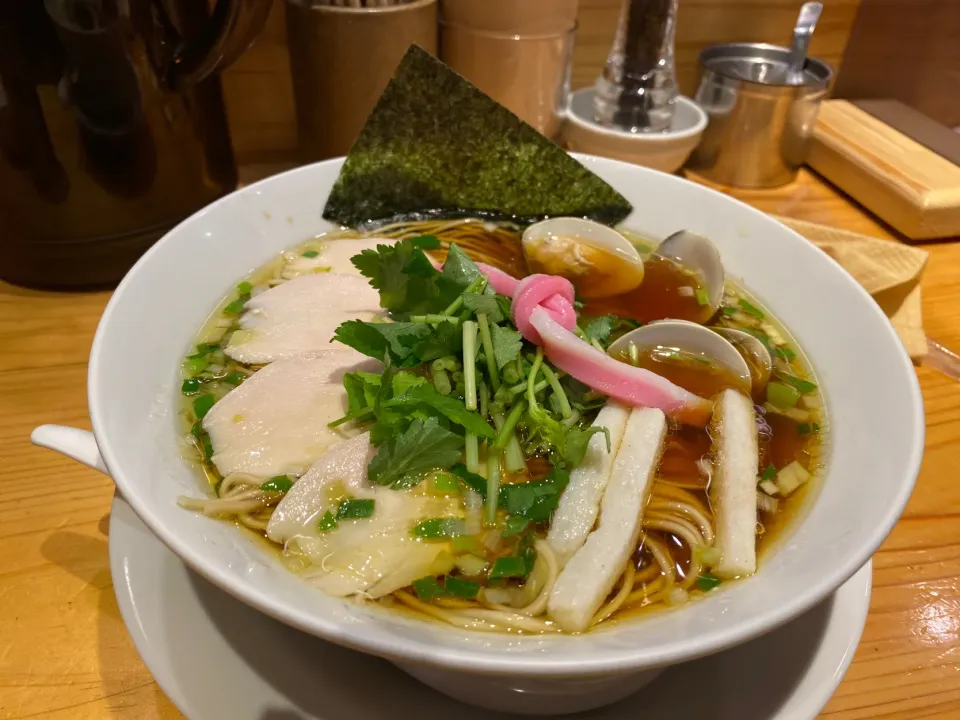 東京都中央区銀座　むぎとオリーブの蛤SOBA|タカちゃんさん