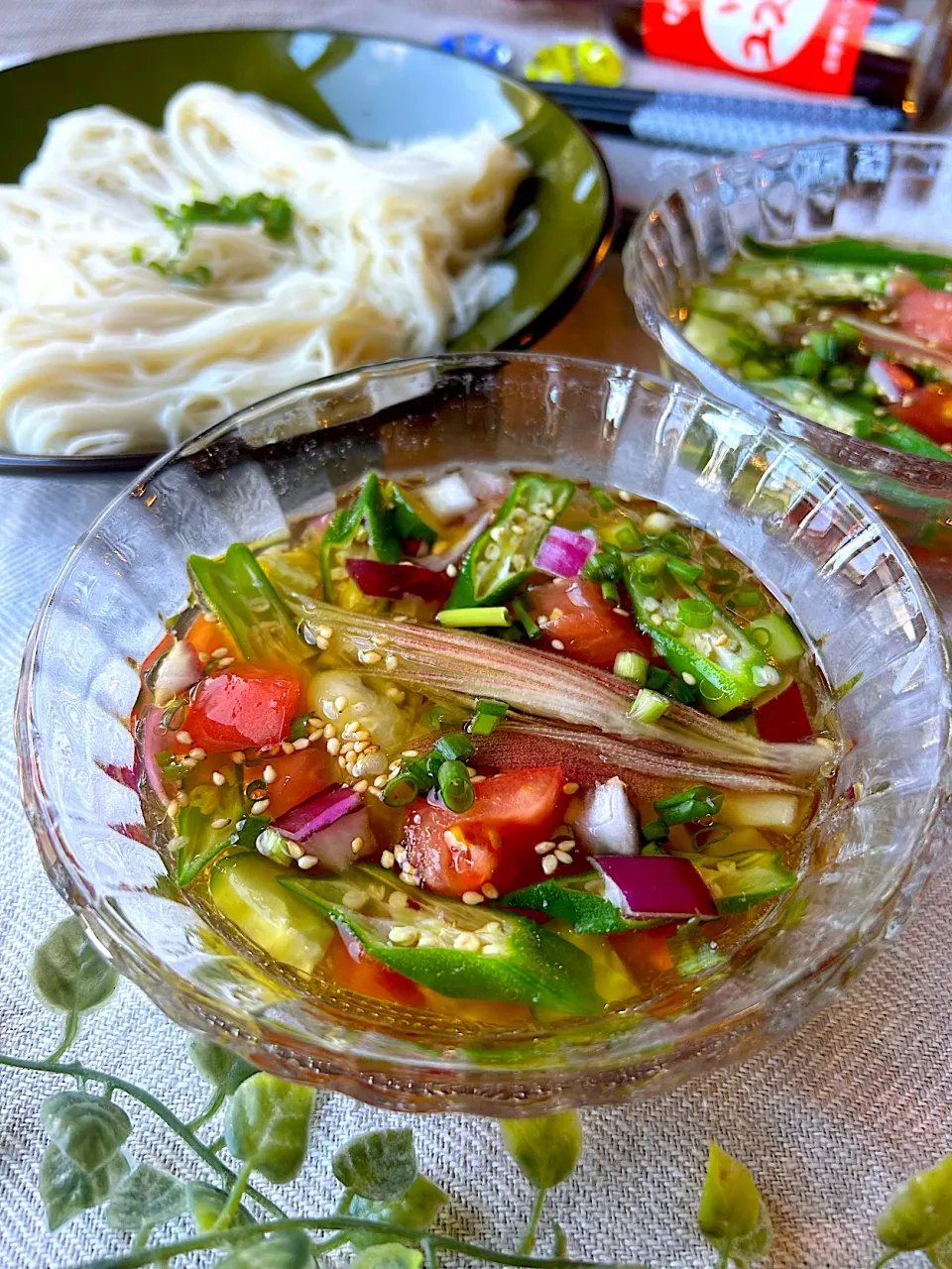 【食卓を紡ぐおたより便】トマポン素麺|まなまな♡さん