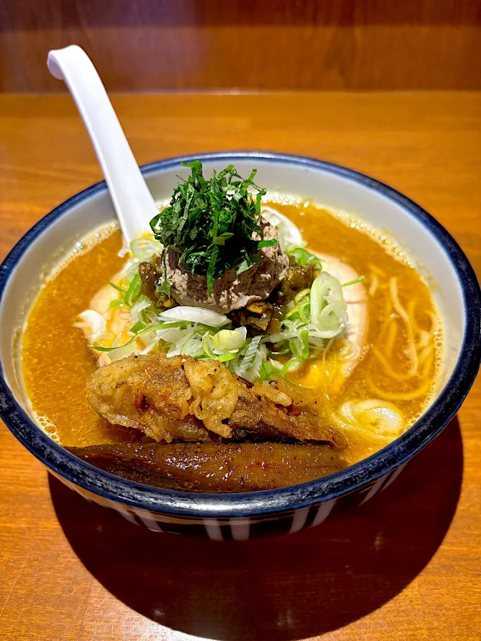 Snapdishの料理写真:9/4のお昼ごはん~【外食】白肝煮干ら雨ん 味噌~|ゆかｕさん