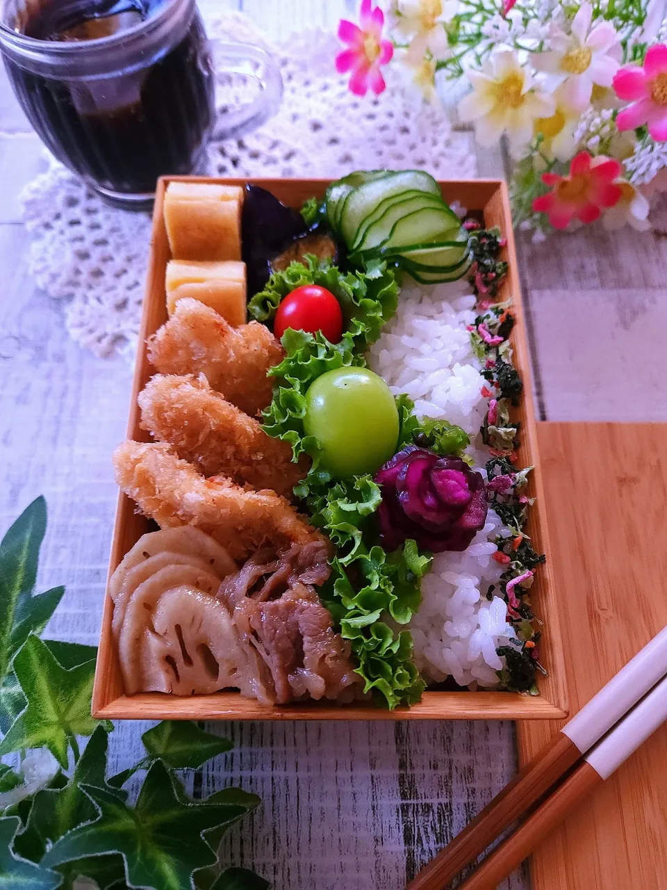 Snapdishの料理写真:ささみフライ弁当|sugar beansさん