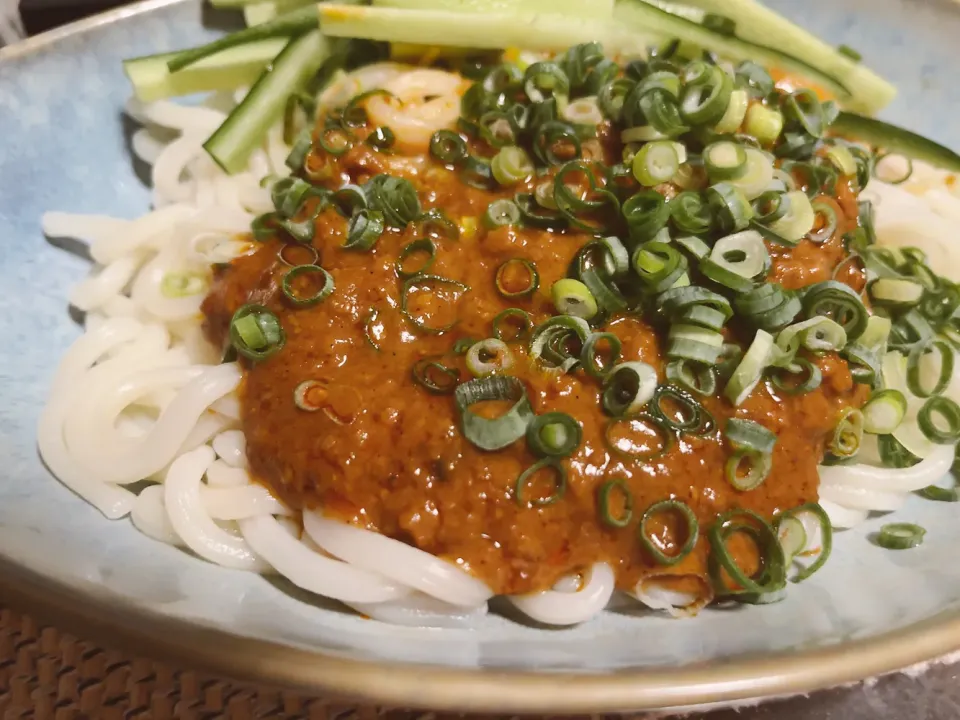 昔懐かしソフト麺の汁無し坦々|さとうよしおさん