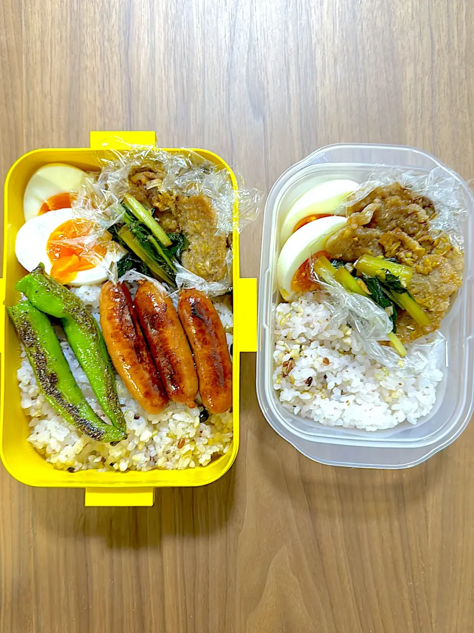 旦那さん弁当と私のダイエット弁当|まこさん