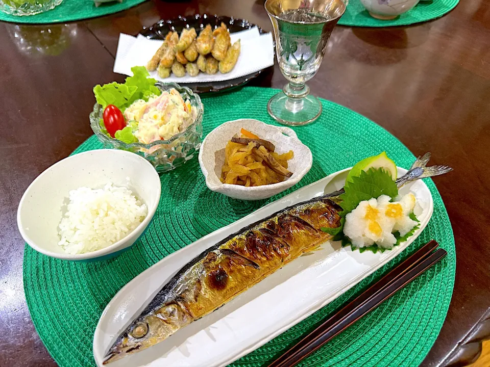 Snapdishの料理写真:秋だ〜　秋刀魚だ〜‼︎ ヤッホ〜い😆|Seikoさん