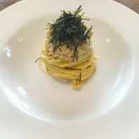 Snapdishの料理写真:焼き茄子と練りゴマのパスタ|マイケルの料理さん