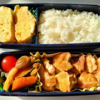 Snapdishの料理写真:本日のむすこ弁当|まめすけさん