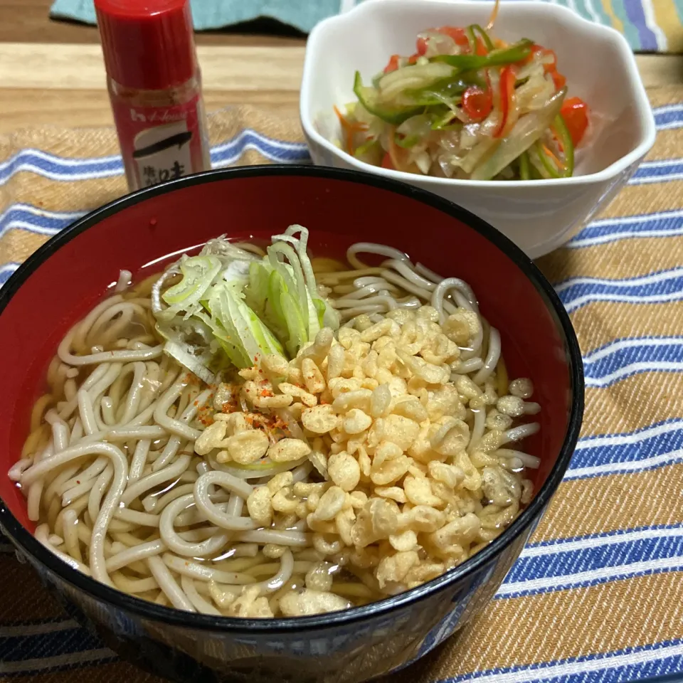 お夕飯　幌加内蕎麦でたぬき蕎麦|renharuruさん