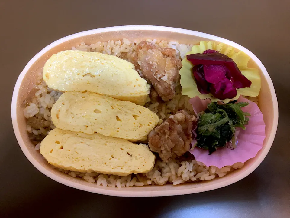 近鉄H 玉子丸 だし巻きと親子弁当(鶏飯)|ばーさんさん