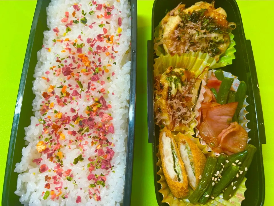 Snapdishの料理写真:高1息子のお弁当🌈9/6(金)|KCoさん