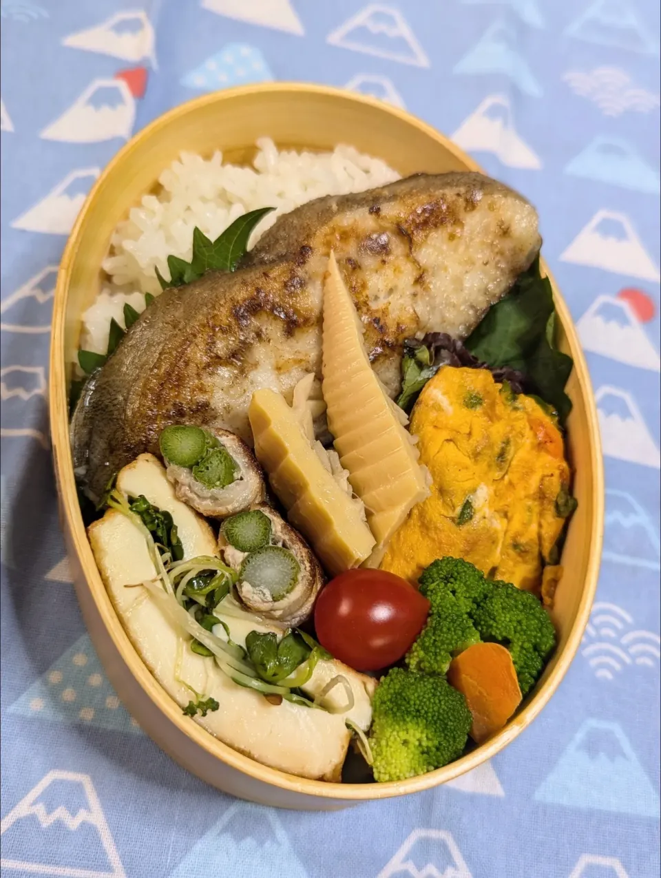 本日のお弁当〜烏鰈のムニエル　柚子風味弁当|f.1125beさん