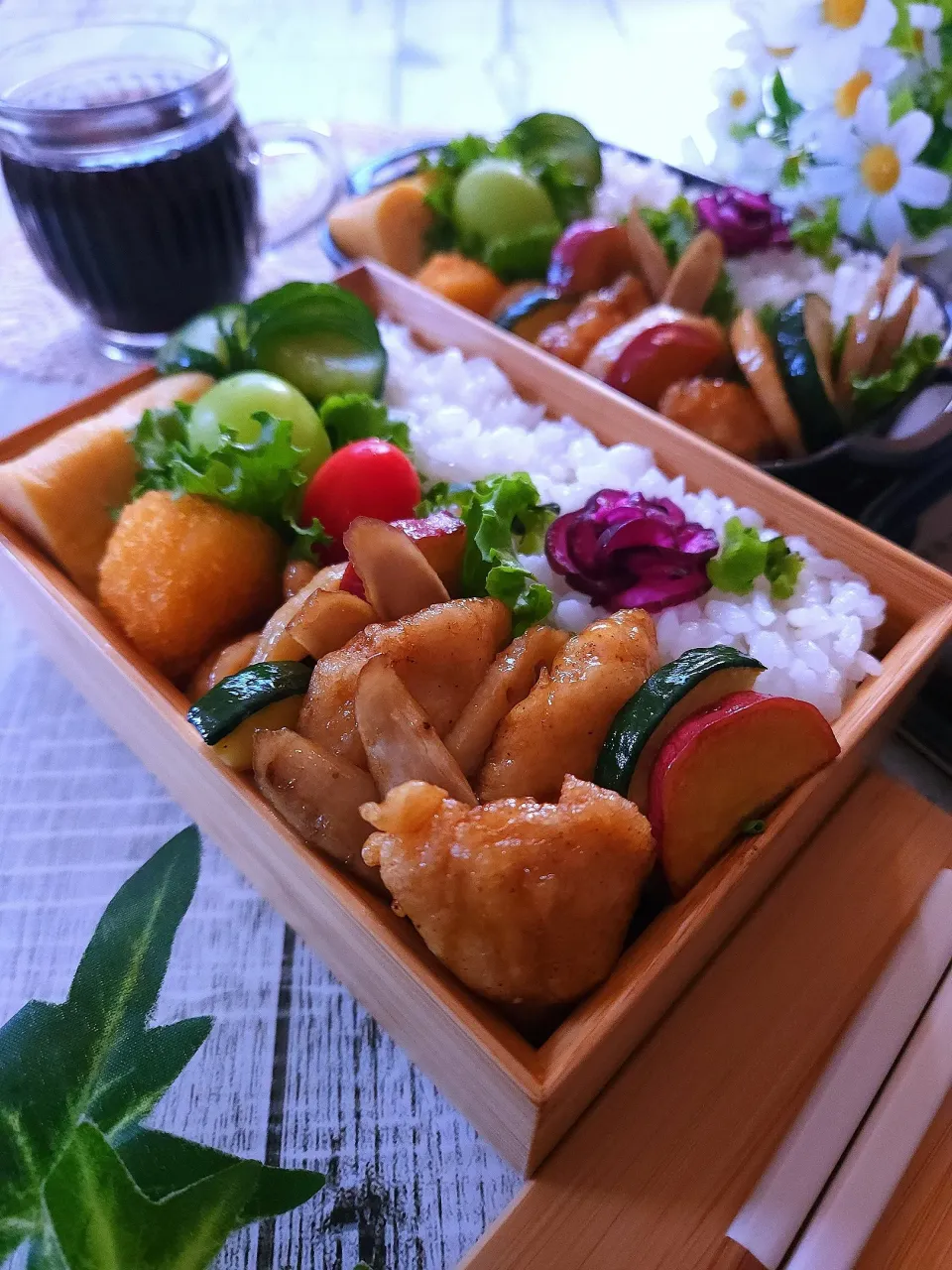 Snapdishの料理写真:ささみと根菜の甘酢炒め弁当|sugar beansさん