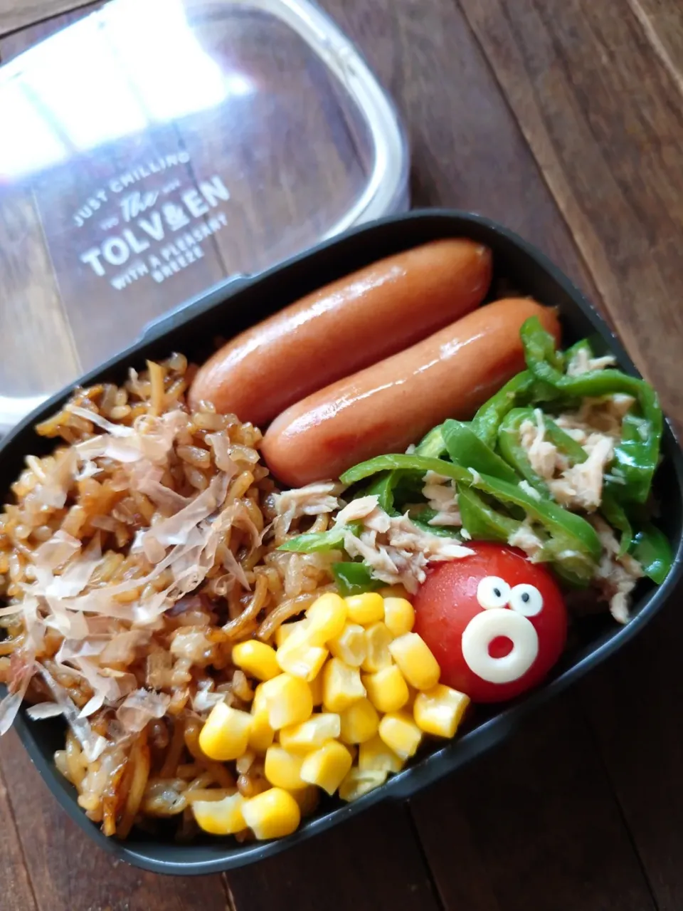 漢の…次女用🍱無限ピーマン付きそばめし弁当|ᵏᵒᵘさん