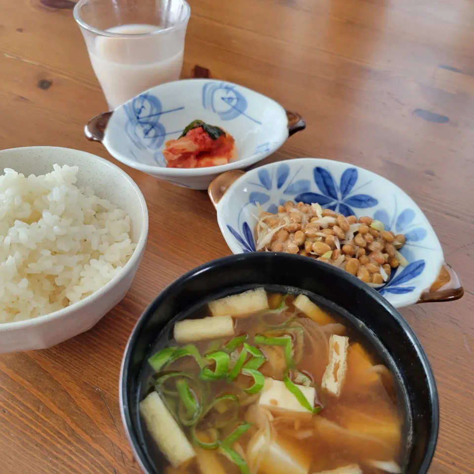 発酵食朝食 & 昨日の蕎麦湯|あんさん