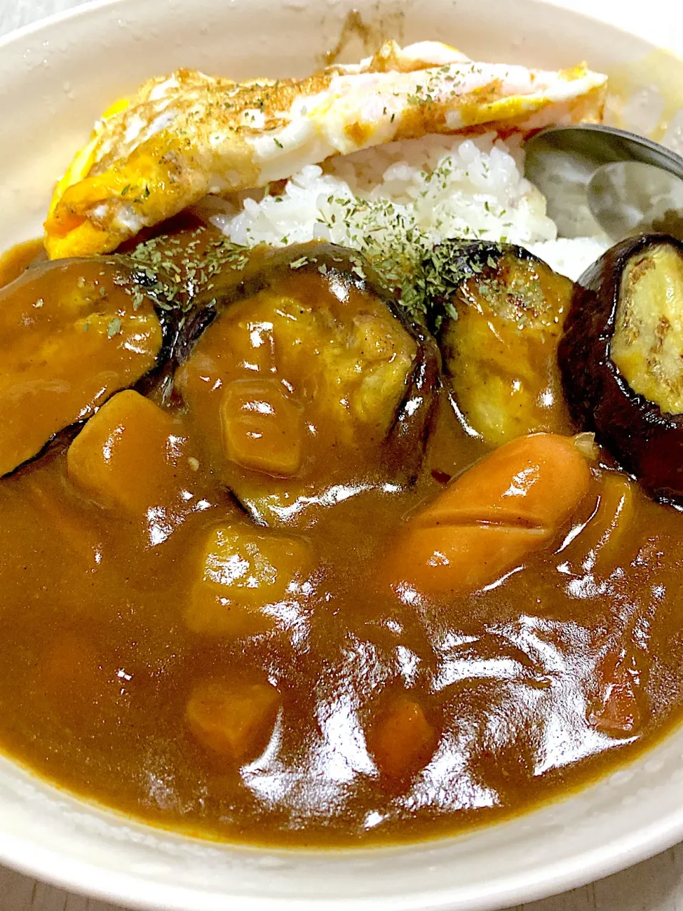 久々に米！なすとウインナーカレー|Ayaさん