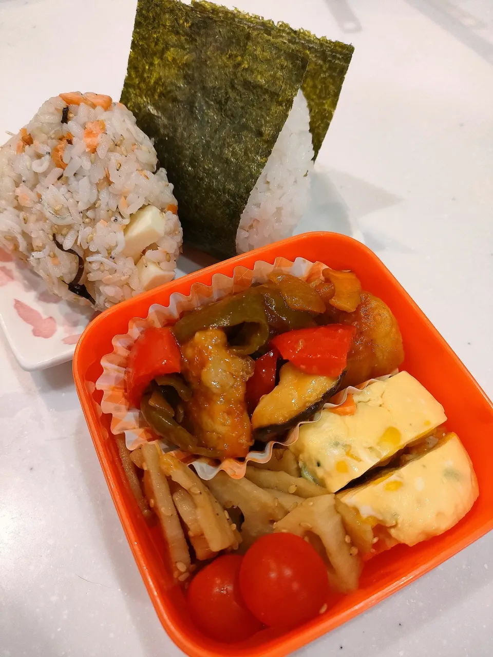 Snapdishの料理写真:旦那朝弁当|ルルさん