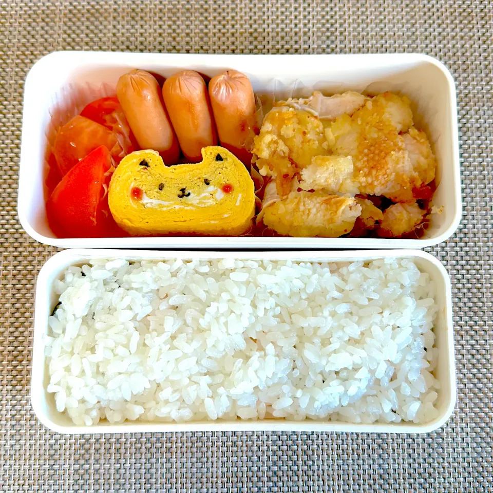 Snapdishの料理写真:明太マヨ弁当。娘弁当。|ゆーこ。さん