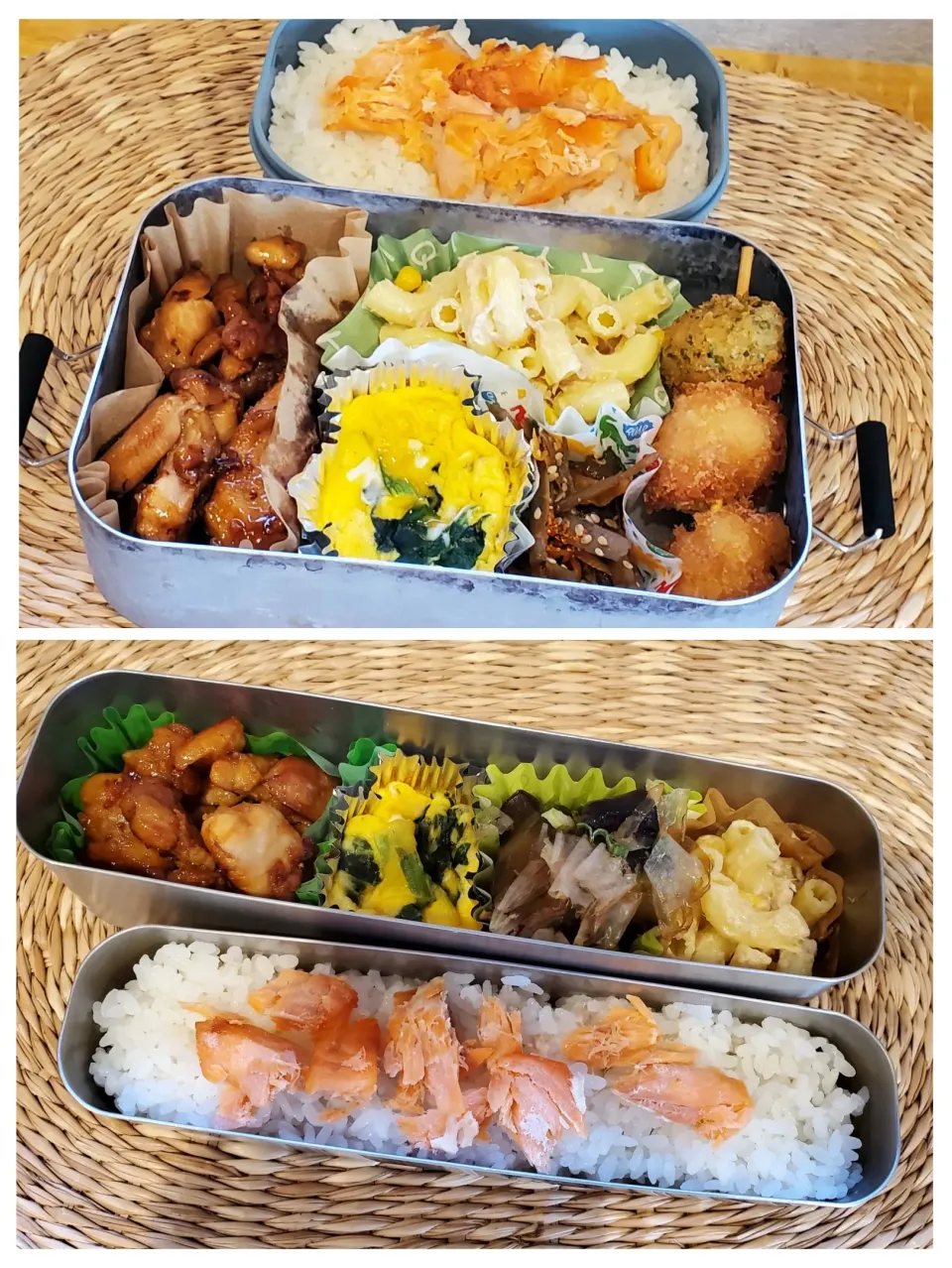 Snapdishの料理写真:高一部活男子＆パパ飯🍱|〇yuicoro〇さん