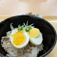 Snapdishの料理写真:豚丼たまご双子ちゃん|一美さん