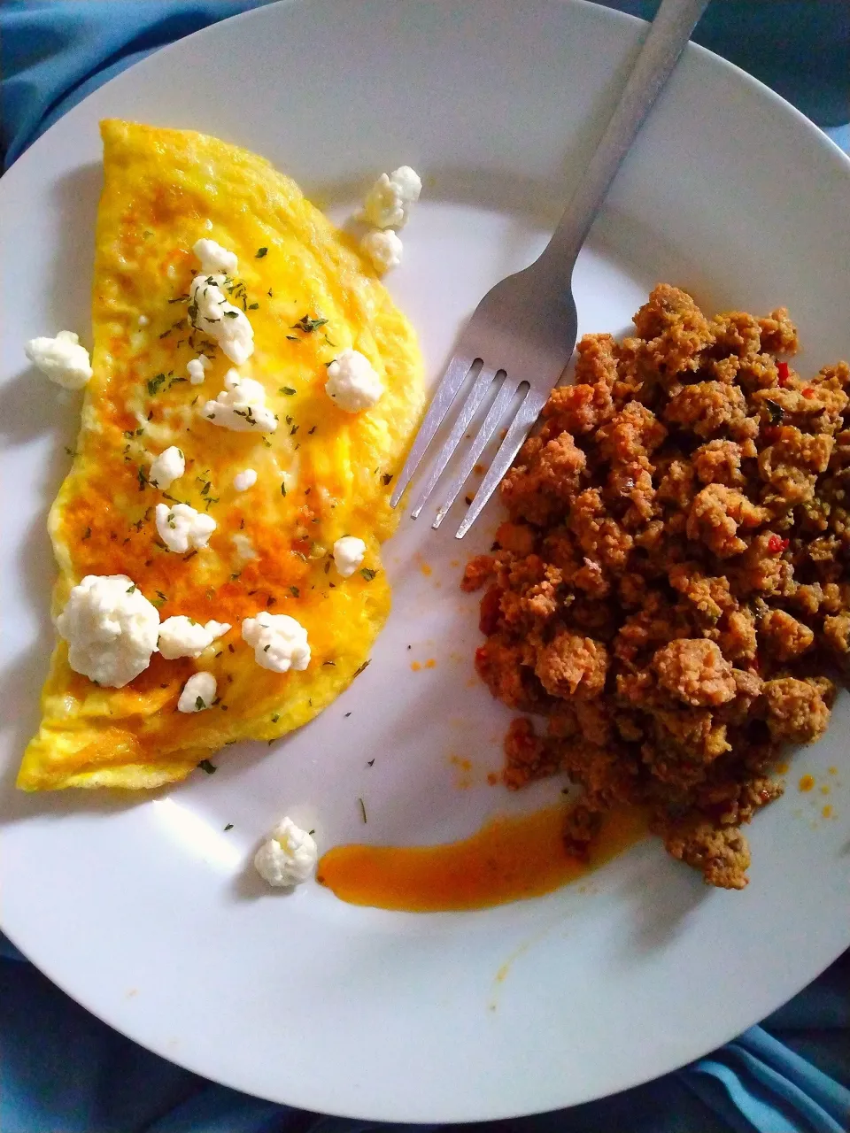 Feta Omelette & ground beef|J Annさん