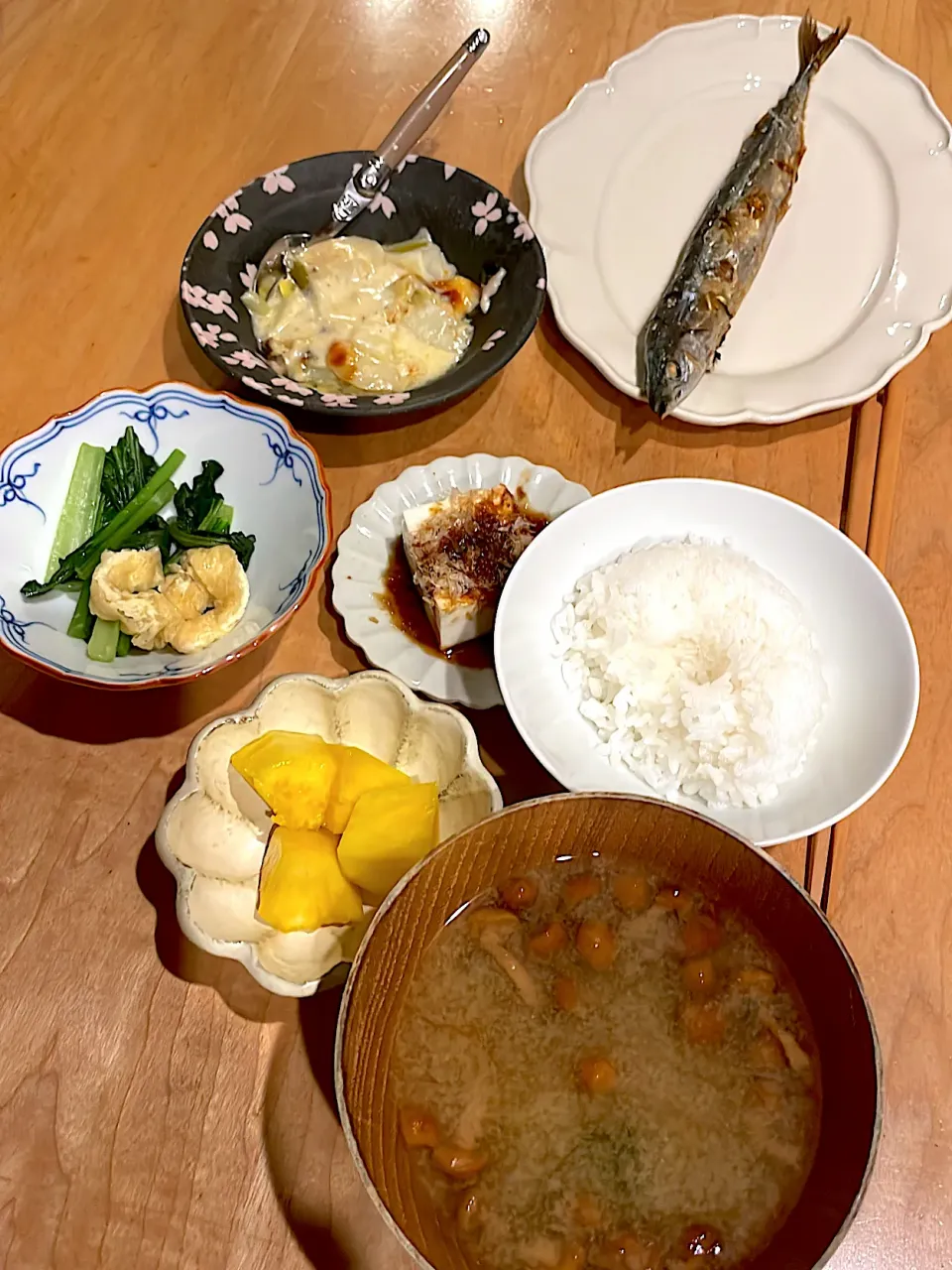 秋刀魚の塩焼き他|ゆっちさん