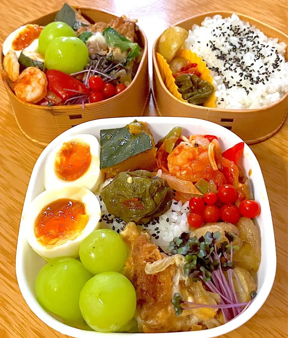 Snapdishの料理写真:家族お弁当🍱٩(๛ ̆ 3 ̆)۶❤️|ふみぃさん