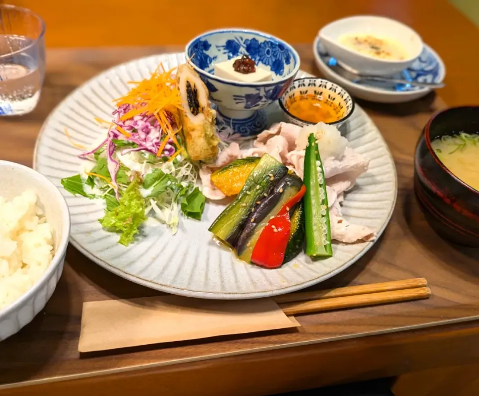 ほのカフェの冷しゃぶランチ|いりごまさん