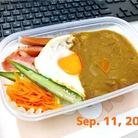 "(ﾉ*>∀<)ﾉcurry弁当