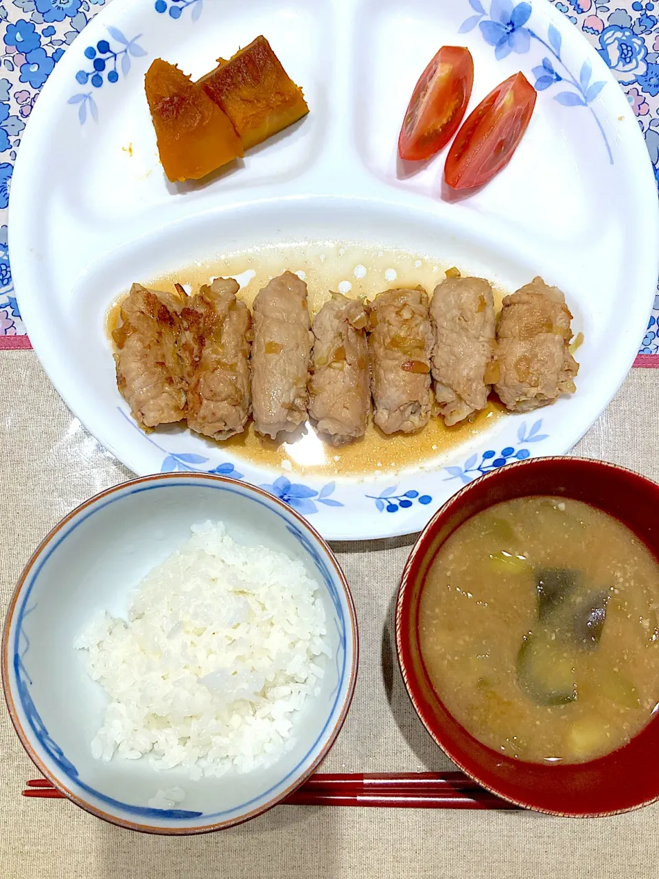 トントンらっきょとカボチャ煮|おしゃべり献立さん