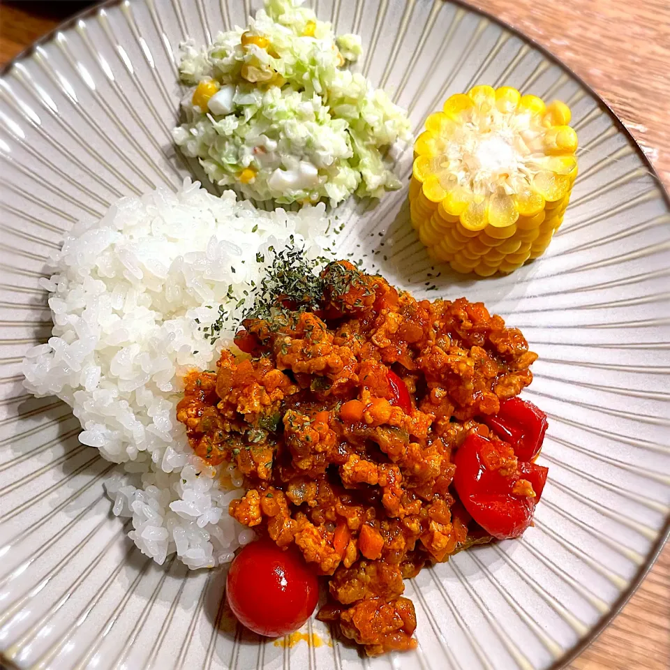 トマト風味のキーマカレー|ふうりんさん