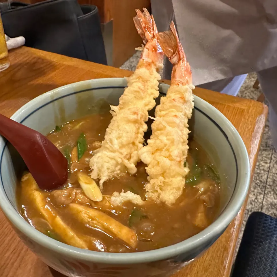 Snapdishの料理写真:天カレーうどん🍤|buhizouさん