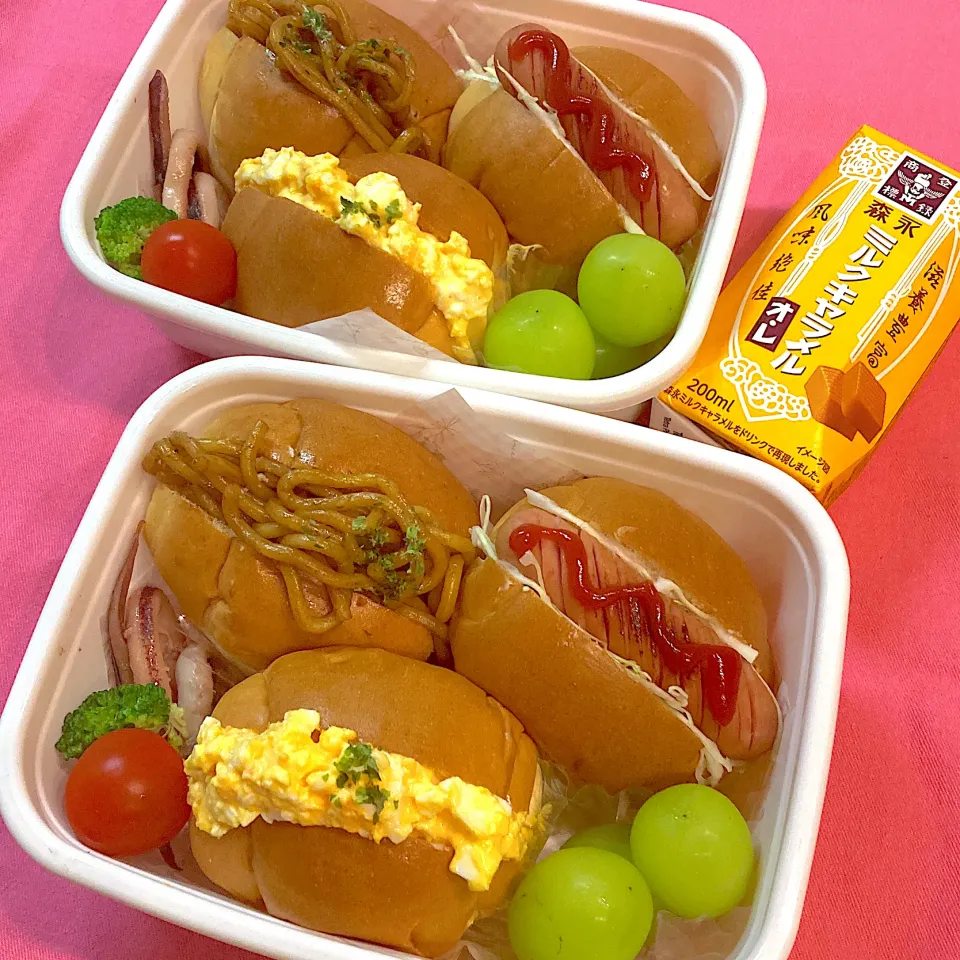 Snapdishの料理写真:ロールパンサンド弁当|R☆Mさん