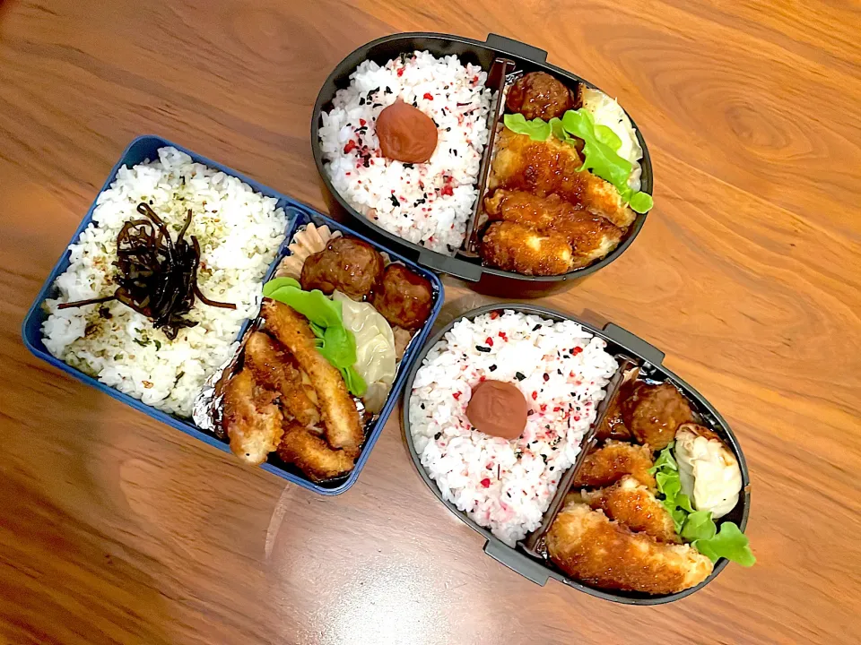 双子高校生弁当🍱➕兄|み〜さんさん