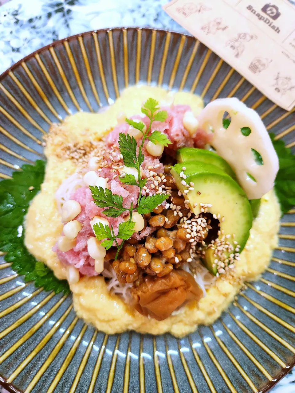 🔷玉子豆腐のお出汁でいただくふわとろ鮪納豆素麺🔷|@きなこさん