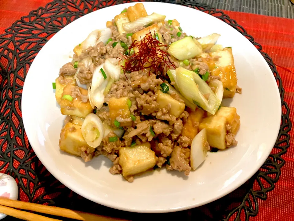 ✩.*˚厚揚げ味噌麻婆豆腐|ゆきえもんさん