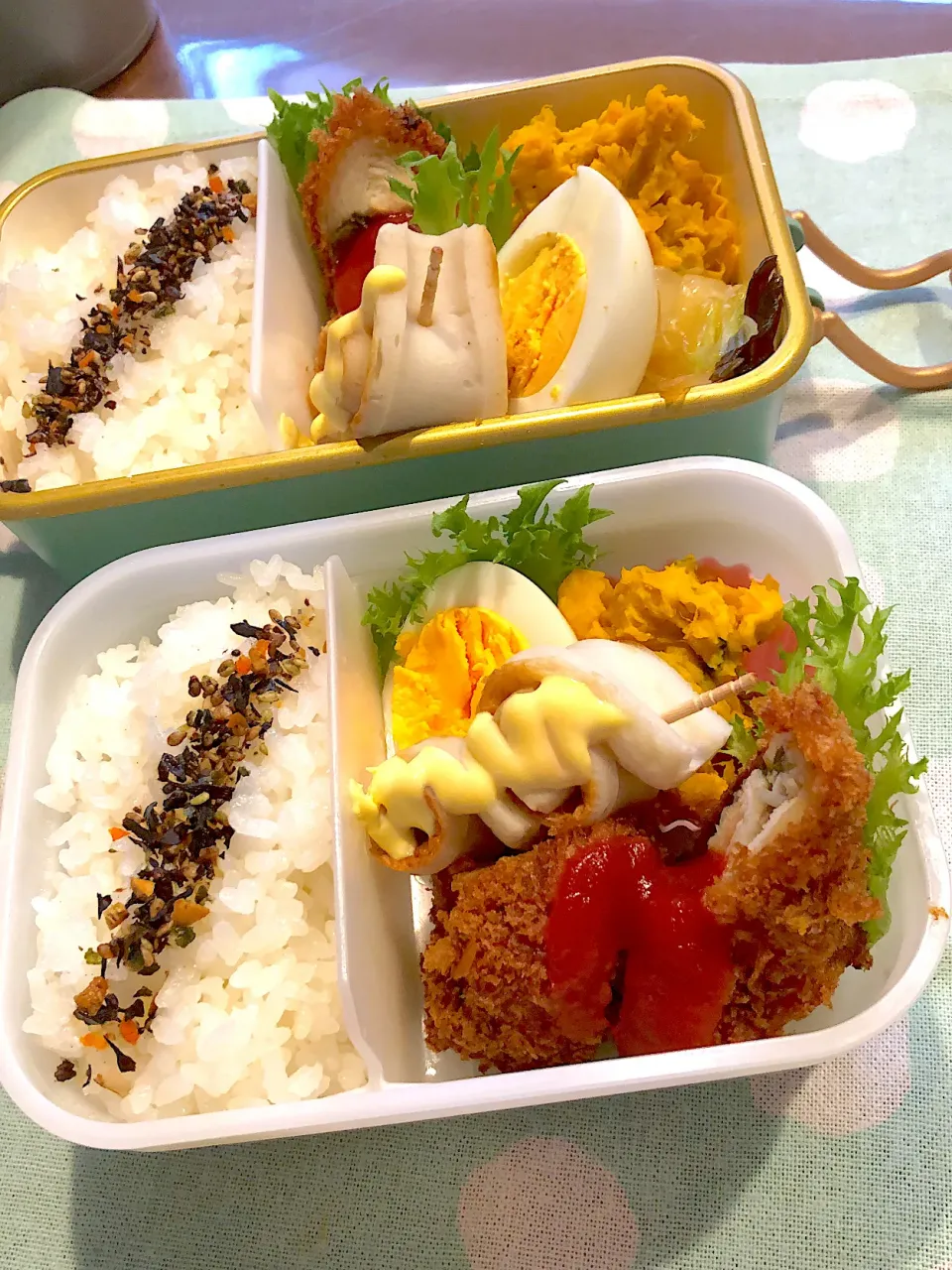 2024.9.12  ＊今日のお弁当＊かぼちゃのサラダ♪♪|rinrin*mama*さん