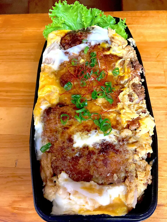 Snapdishの料理・レシピ写真:カツ丼弁当｜我が家のカツ丼が美味しい〜