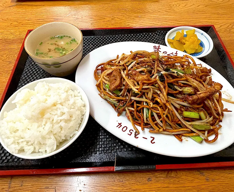 Snapdishの料理写真:日田『味の珍さん』日田焼きそばセット|Kouji  Kobayashiさん