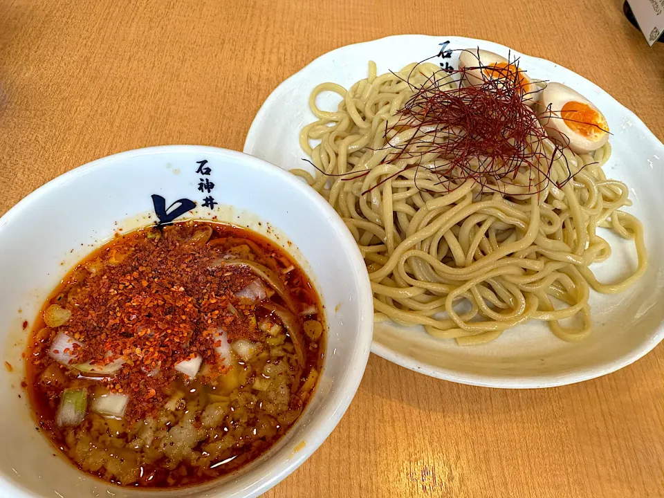 限定　背脂辛つけ麺に味玉|マハロ菊池さん