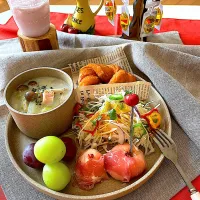 Snapdishの料理写真:ワンプレート朝食|サミカさん