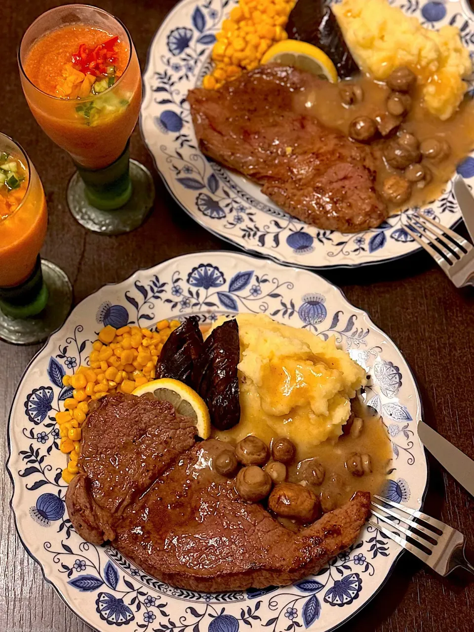 ステーキディナー🥩🍽|Kashimanakitchenさん