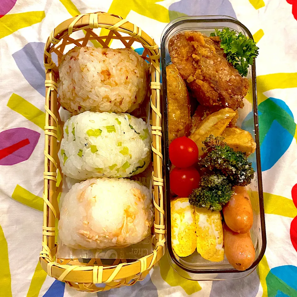 ３種のおにぎり弁当|たつや先生さん