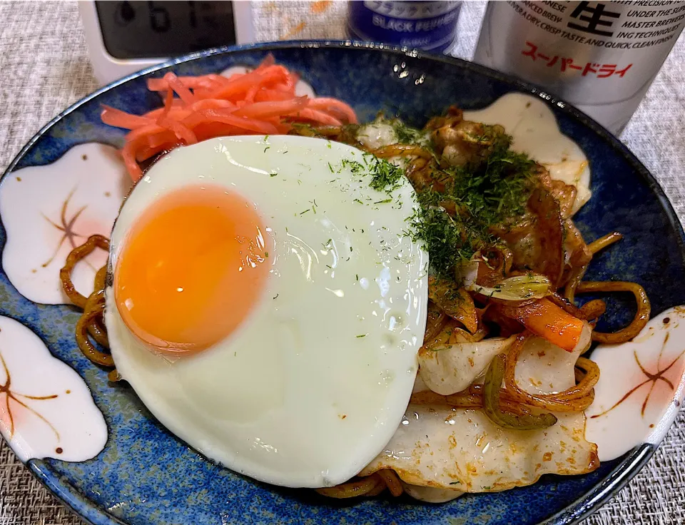 お月見焼きそばw|須佐浩幸さん