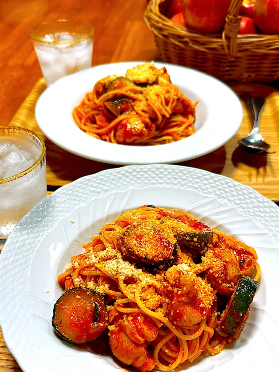 2024/09/14 spaghetti pollo alla cacciatoraスパゲッティ ポッロ アッラ カチャトーラ|Blueberry🫐さん