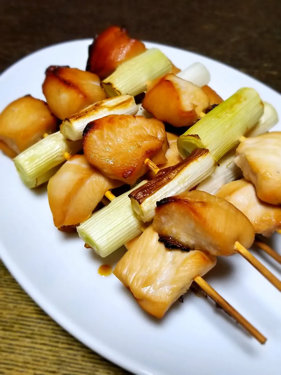 パパ作👨鶏胸肉deねぎま串|ぱんだのままんさん