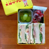 Snapdishの料理写真:サンドイッチ弁当|てんさん